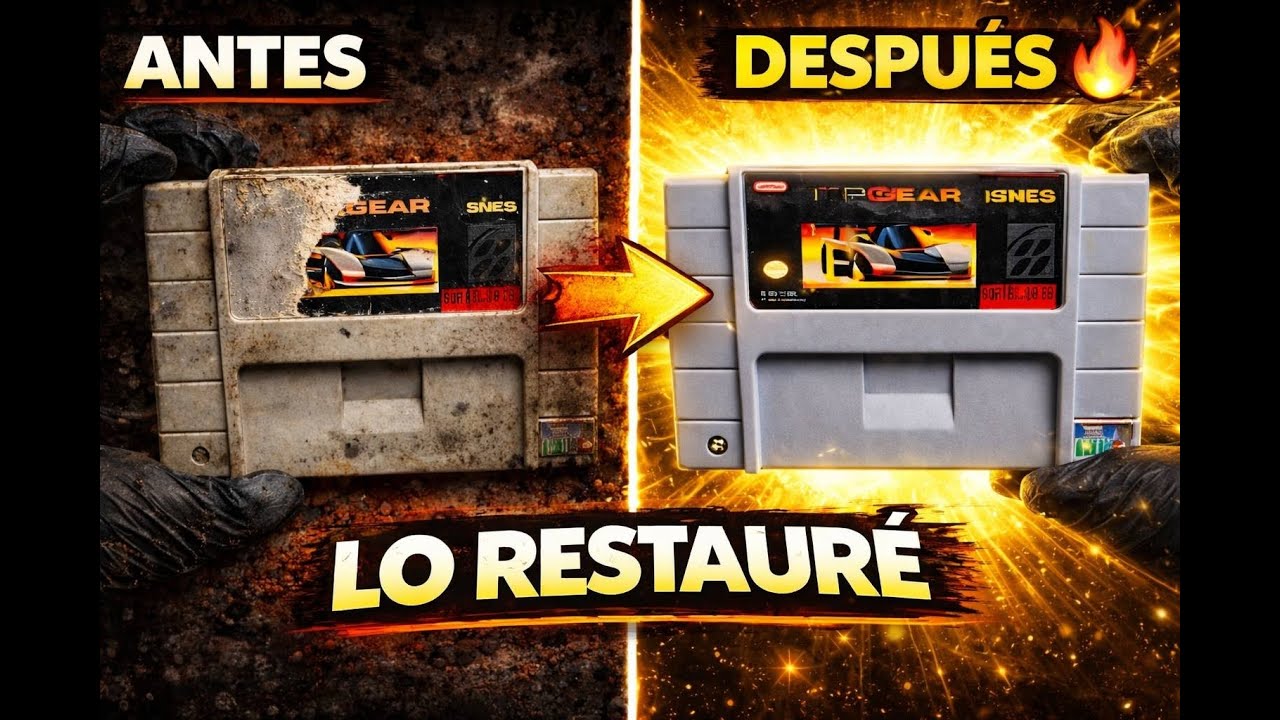 👉 Restauré un Top Gear CLON de SNES… ¿Valió la pena?