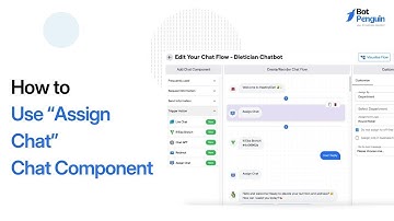 How to Use "Assign Chat" Chat Component in BotPenguin | Step-by-Step Tutorial