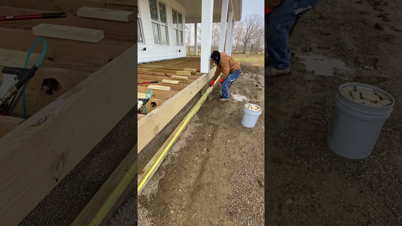 Разметка расположения шпилек 