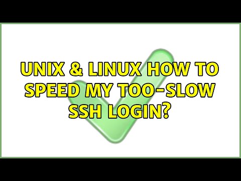 Unix & Linux: How to speed my too-slow ssh login? (7 Solutions!!)