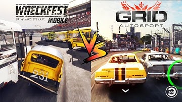 Mobile Racing Battle: Wreckfest vs GRID Autosport | Ultra Graphics Showdown
