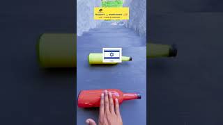 India 2 Colour Pp Bottle | Breaking Glass Bottles Experiment on Stairs #viral #trending #shorts