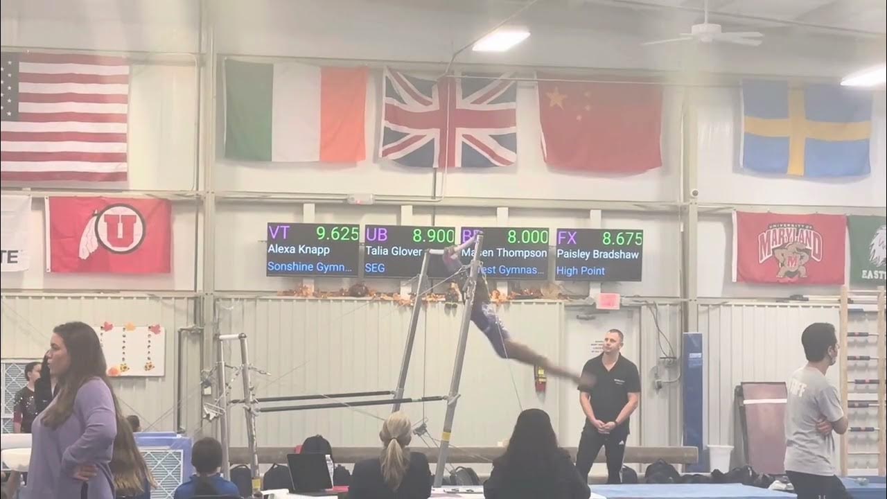 Level 5 gymnastics bar routine 9.700! 1st place age 8! YouTube