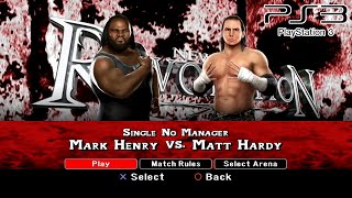 WWE SmackDown VS Raw 2008 PS3 - Mark Henry VS Matt Hardy [2K][mClassic]