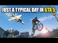 just a typical day in grand theft auto 5. | GTA 5 THUG LIFE #413