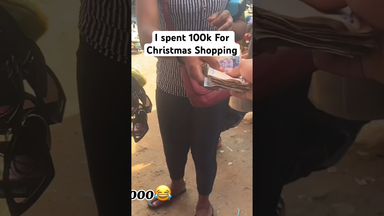 I Spent 100k($126) For Christmas shopping #trendingshorts #christmasshopping #thriftshopping #viral 