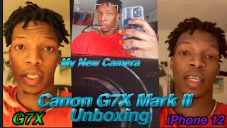 UNBOXING MY NEW CAMERA  | CANON G7X MARK II UNBOXING