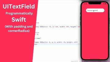 Create textfield programmatically in swift - Set corner radius of textfield