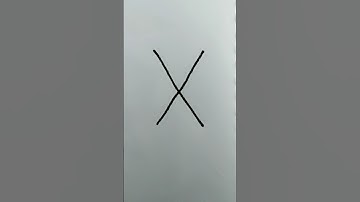 Drawing with Alphabet | How to draw a Scissor with letter X | #shorts #drawing #trending #viral