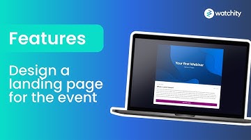 Event manager: Design a landing page for the event
