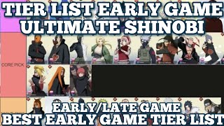 Tier List Early Game Ultimate Shinobi 2026 ! Tips Terbaru Ultimate Shinobi