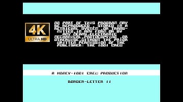 C64 Demo - Border Letter II [1986] by 1001 Crew