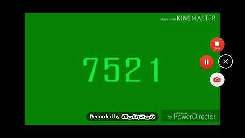 Challenge countdown from 7777