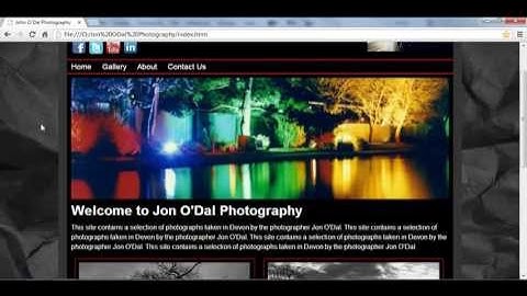 01 Dreamweaver Web Design Project 1 Overview