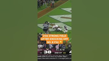 UVA UPSETS NO. 8 FSU IN 2OT 🍿