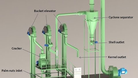 Prototype of palm kernel and shell separator system