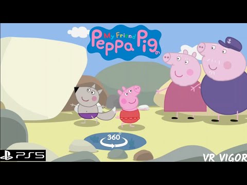 Peppa pig 360 video #peppapigenglish #thebeach #360vr