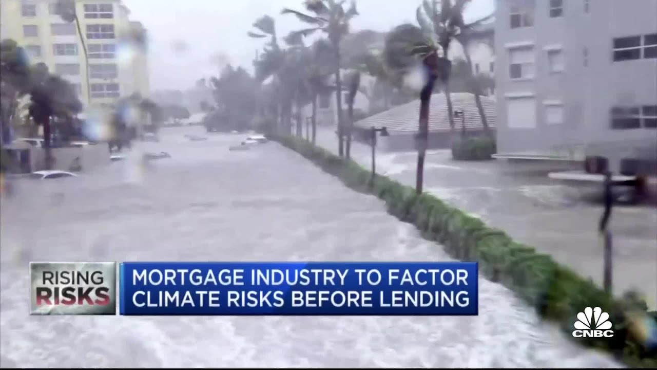 Mortgage industry to factor climate risks before lending - YouTube