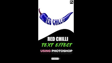 Red Chili text effect in photoshop @vrcreative950 #photoshoptutorial #graphicdesign #effects