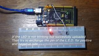 Coding Arduino - LED / L.E.D. Blinking Tutorial - Set-Up