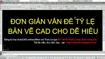 Vấn để tỷ lệ bản vẽ - Định tỷ lệ bản vẽ AutoCAD tại Model và Layout