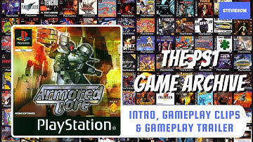 Armoured Core (1997) PS1 Intro, Gameplay Clips and Gameplay Trailer