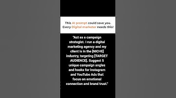 This ChatGPT Prompt Can Unlock Winning Ad Campaigns! 🚀 | Digital Marketers Must Try 🔥 #chatgpt