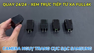 Camera nguỵ trang cục sạc samsung MẪU MỚI 2025 , camera giấu kín cục sạc điện thoại xem từ xa full4k