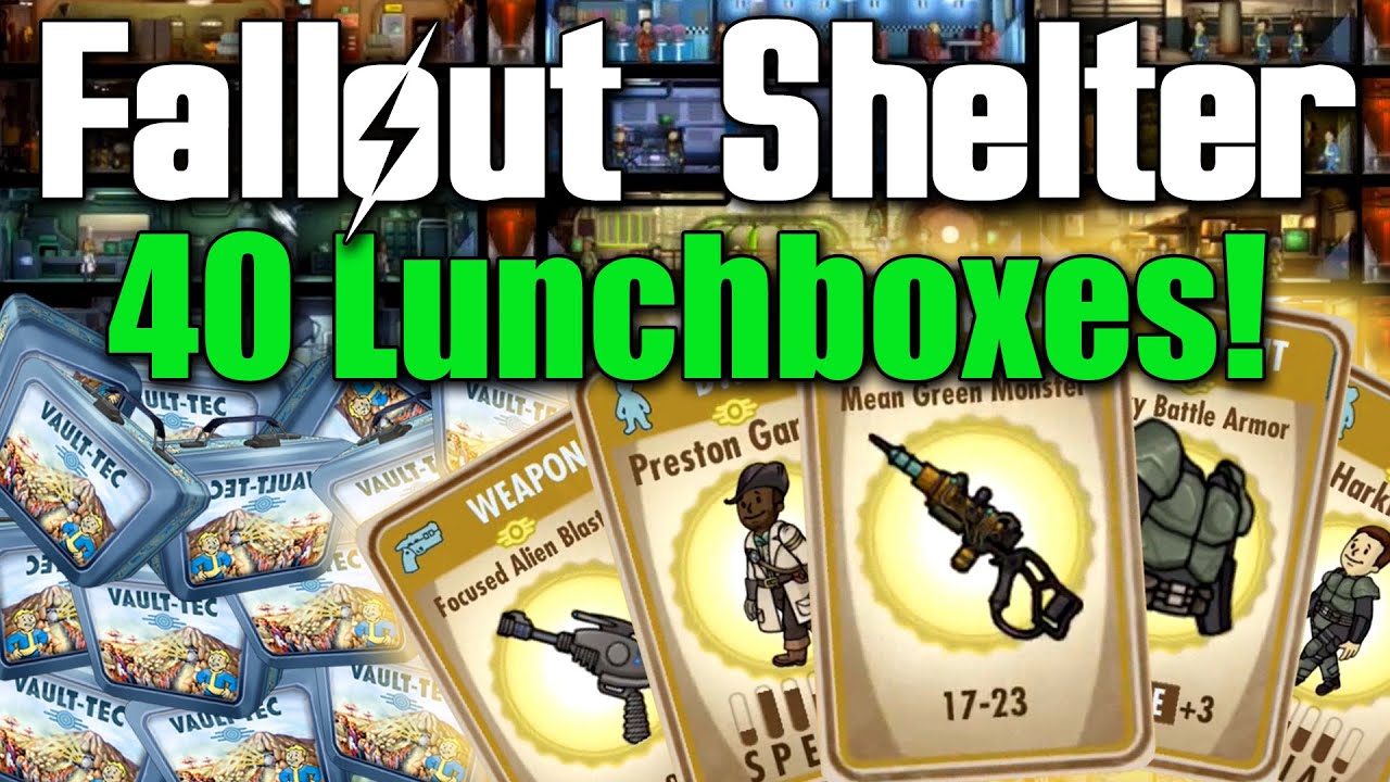 fallout shelter infinite lunchboxes 2018
