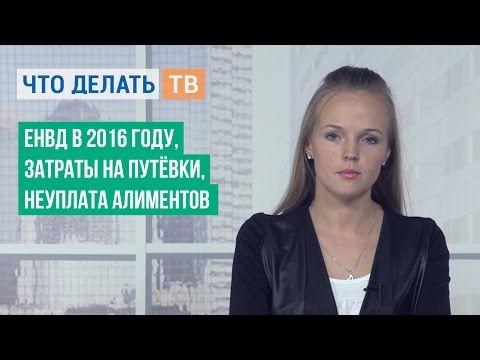 ЕНВД в 2016 году, затраты на путёвки, неуплата алиментов