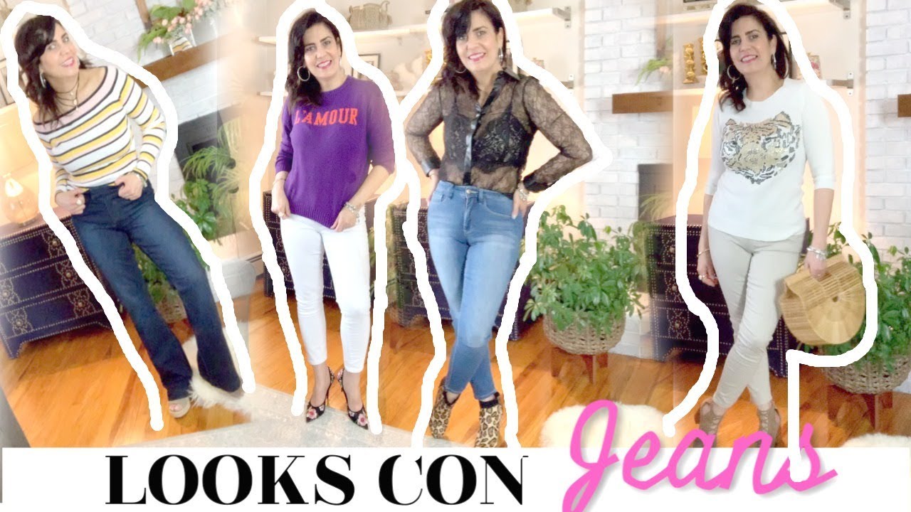 OUTFITS CON JEANS ! UNA PRENDA QUE TE PUEDE AYUDAR A TENER CINTURA -CarolaMM manualidades raudales