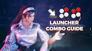 Tekken 8 Jun Kazama High Damage Combo GUIDE | DF2-12 Launcher | Easy Mode