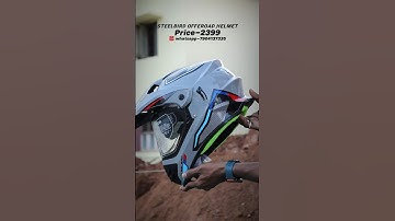 Steelbird off-road budget helmet🤩|#bike #helmet #trending #viralvideo #shorts #accessories