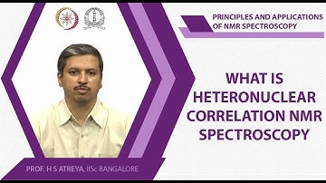 What is heteronuclear correlation NMR spectroscopy