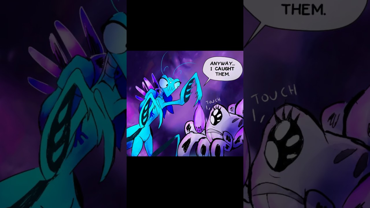 Mantis and tarantula catching moose - Indie Scifi Comic