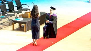 THE BEST PROPOSAL EVER AT GRADUATION! (MUKBANG!)