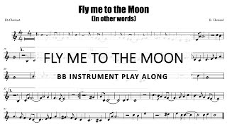 Fly me to the Moon Bb Instrument Play Along