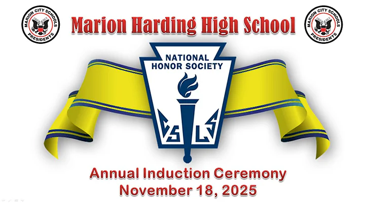 Marion Harding High School National Honor Society Induction Ceremony - 2025