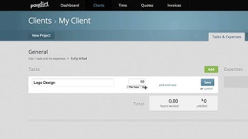 Setting up Projects and Tasks with Paydirt