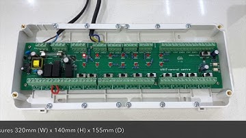 miMonitor MB10 10 Zone underfloor heating wiring centre