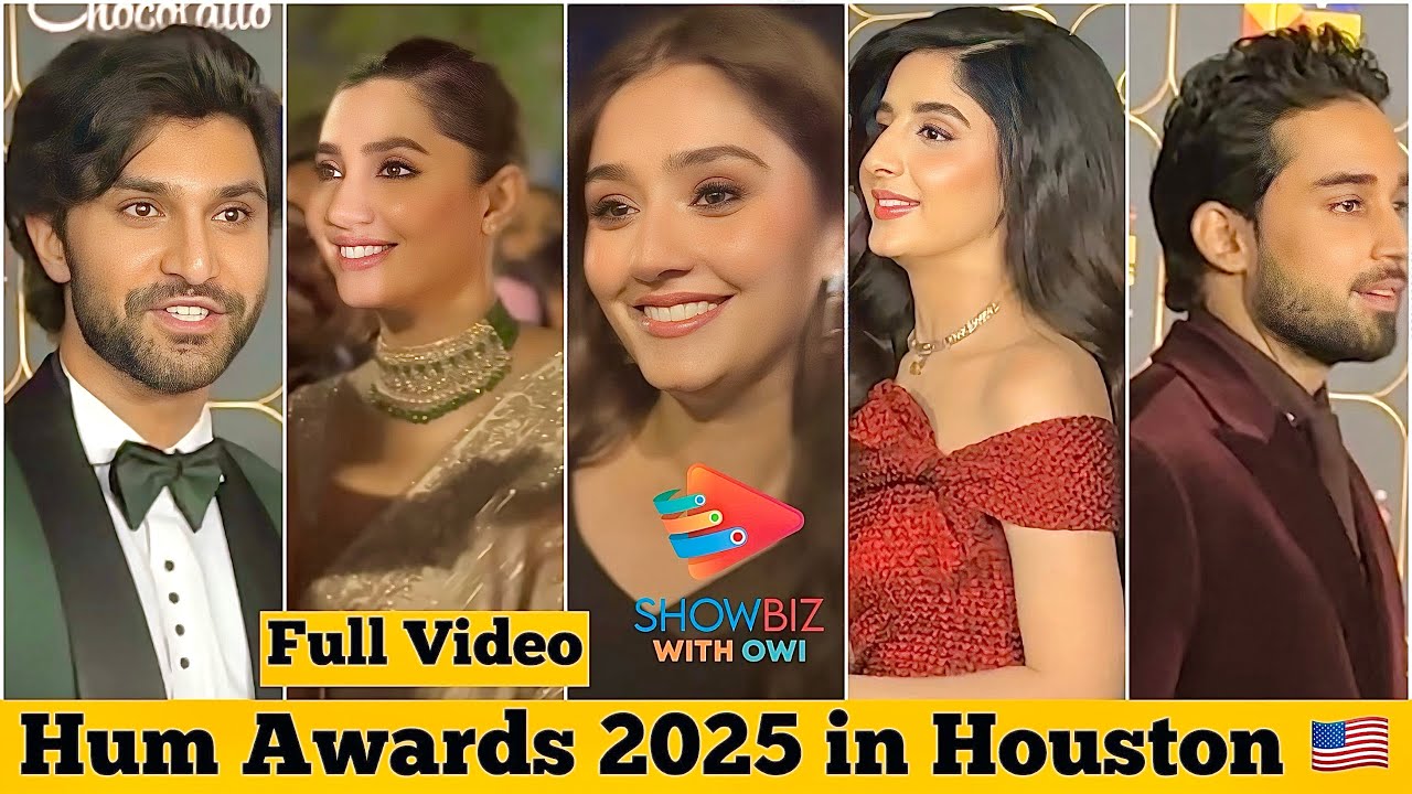  Hum Awards 2025 in Houston | Mahira khan , Hania Amir , Dure fishen , Bilal Abbas