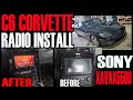 C6 CHEVY CORVETTE SONY XAVAX5500 RADIO INSTALL WITH BOSE