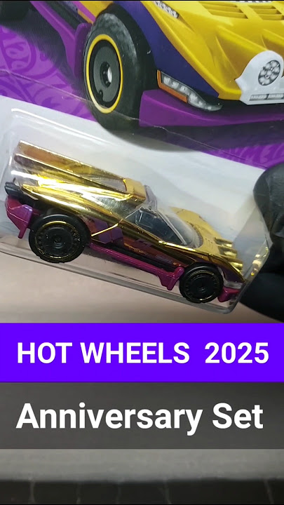 Hot Wheels 2025 Anniversary Pearl and Chrome Set w GOLD CHASES #hotwheels #diecast #cars #collection
