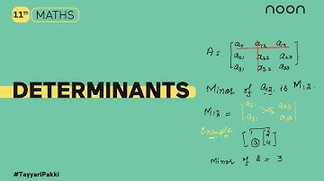 Determinants | Maths | Class 11| Noon