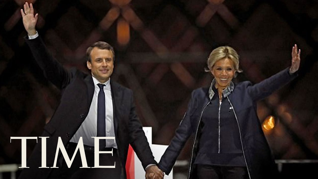 Emmanuel Macron And Brigitte Macron Take Stage Following Victory | TIME
