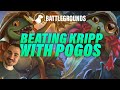 Beating Kripp with Pogos | Dogdog Hearthstone Battlegrounds