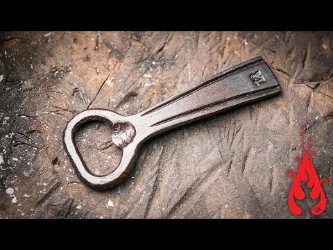 Blacksmithing - Forging a bottle opener 