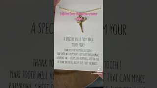 Make her dreams come true!  Tooth fairy necklace!
