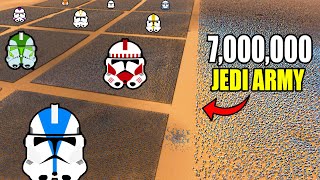 ORDER 66 with ALL Clone Legions on 7,000,000 JEDI ARMY! - UEBS 2: Star Wars Mod