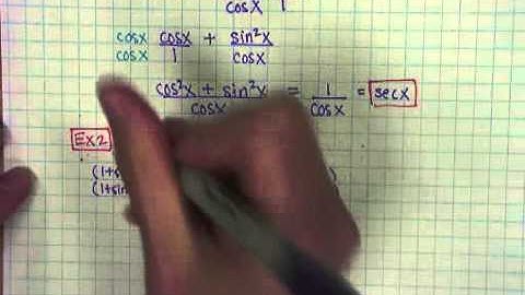 7.1a Trigonometric Identities
